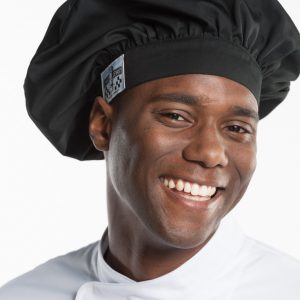 Hoofddeksel Chef Hat Nero