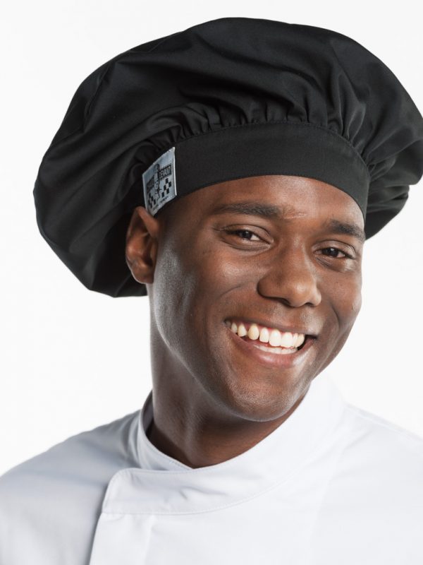 Hoofddeksel Chef Hat Nero