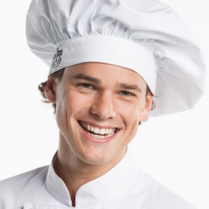 Hoofddeksel Chef Hat Bianco
