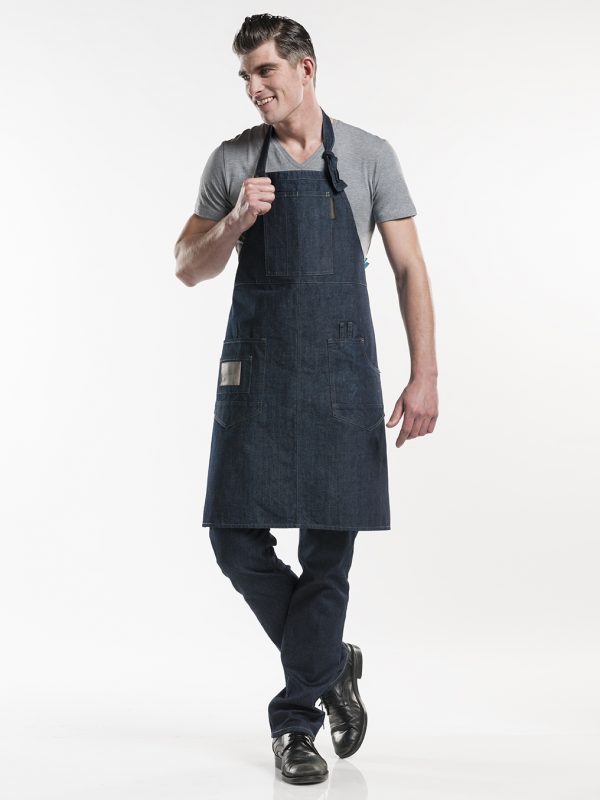 Bib apron Multipocket Denim 35