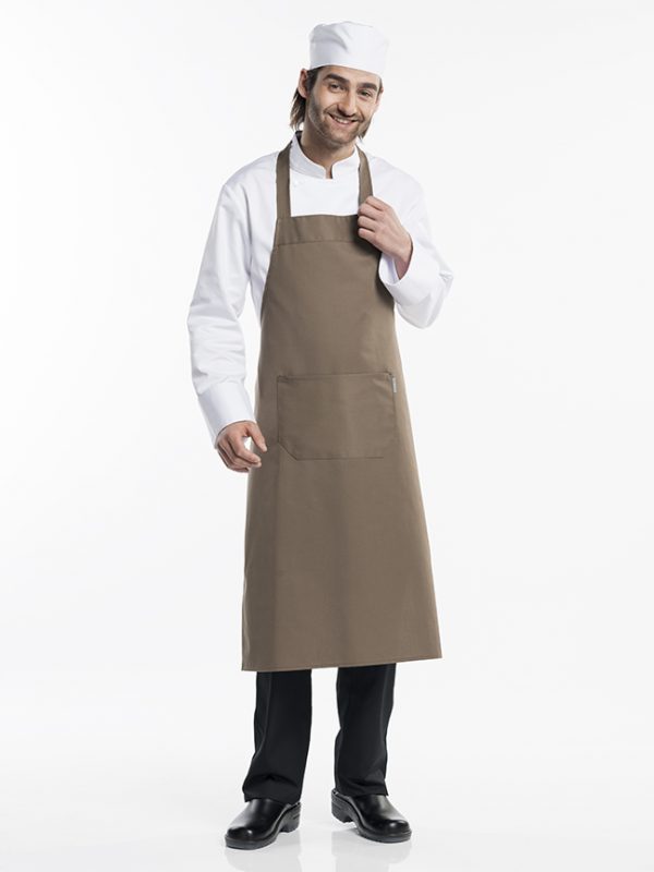 Bib apron Taupe