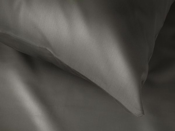 Duvet Cover Plain Satin T400 100% Egyptian cotton Plain - Image 2