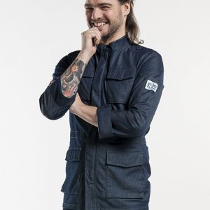 Koksbuis Parka Blue Denim Stretch