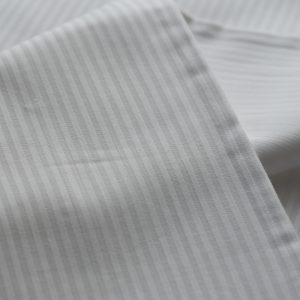 Kussensloop Organic Satijnstreep T300 100% Katoen 4 mm