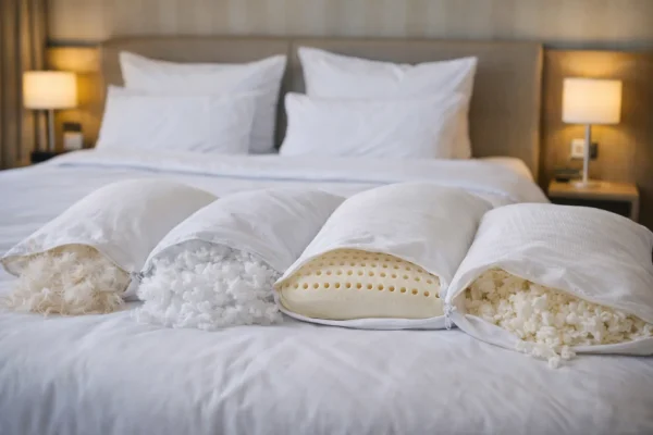 Hotelkussens met verschillende vullingen voor optimaal slaapcomfort